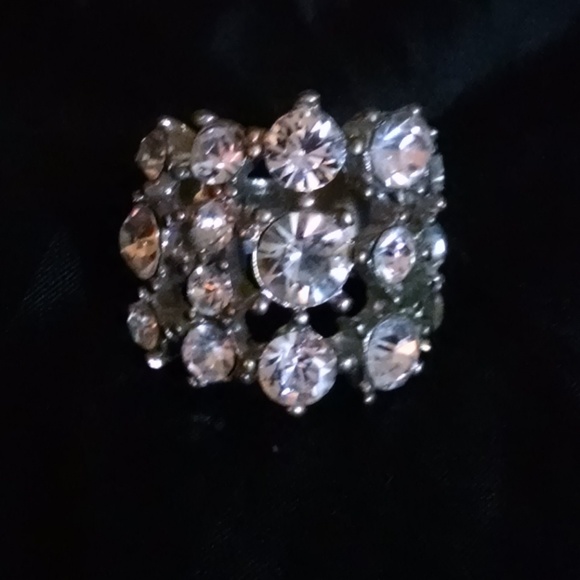 Large Multi Rhinestones Sexy Evening Ring